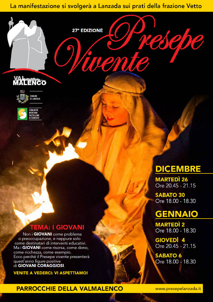 XXVII edizione del Presepe Vivente a Vetto. Il tema: i giovani